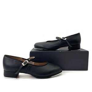 Bloch Tap Shoes Women's Size 8.5 Black Leather Techno Tap #1T Mary Jane